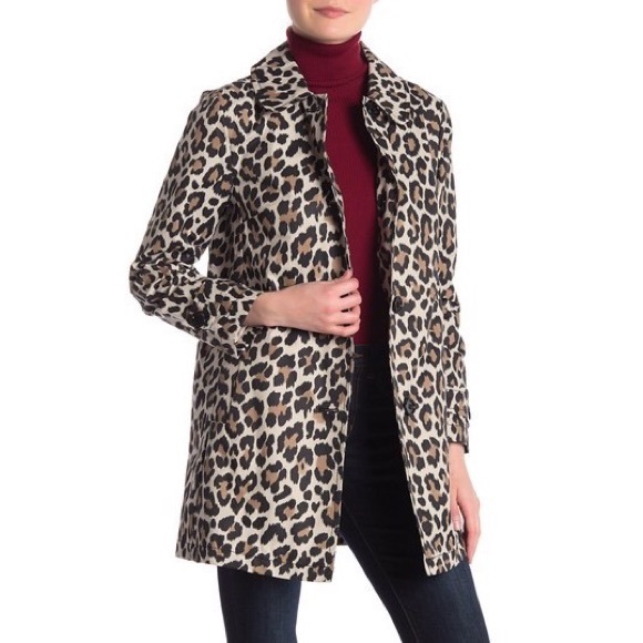 **SOLD** BNWT! Kate Spade - Leopard Print Trench - Picture 3 of 8